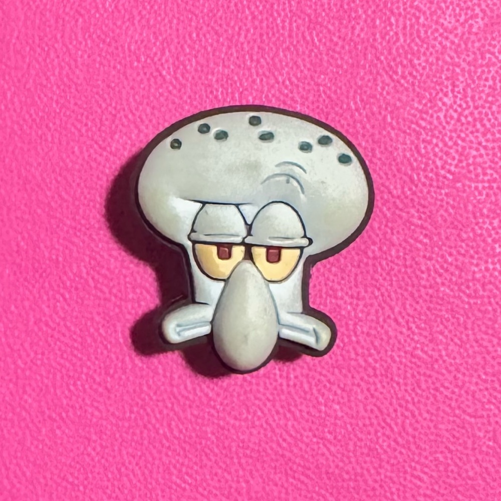 Squidward Croc Charm